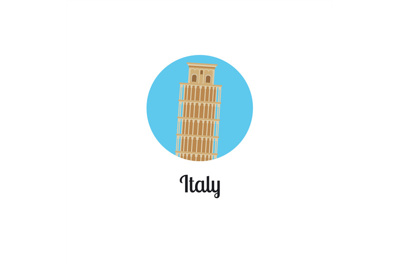 italy-tower-landmark-isolated-round-icon