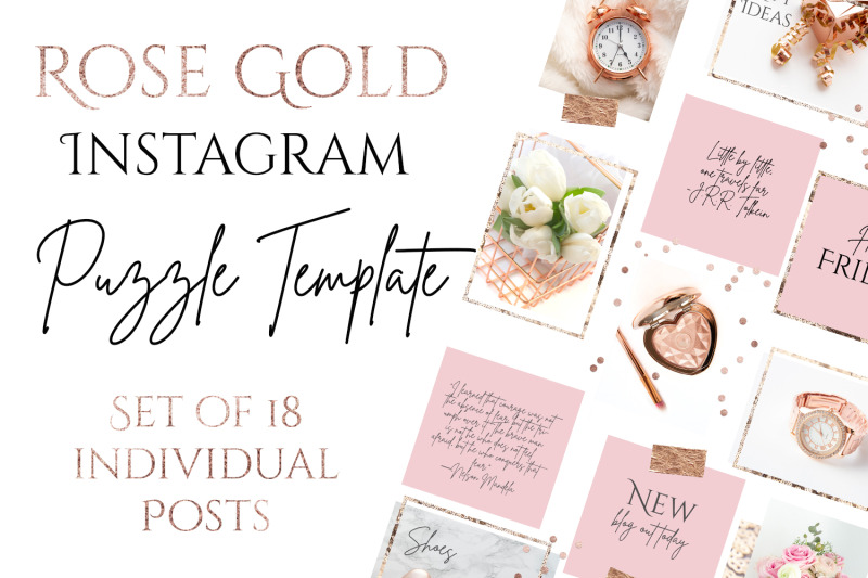 rose-gold-puzzle-instagram-template