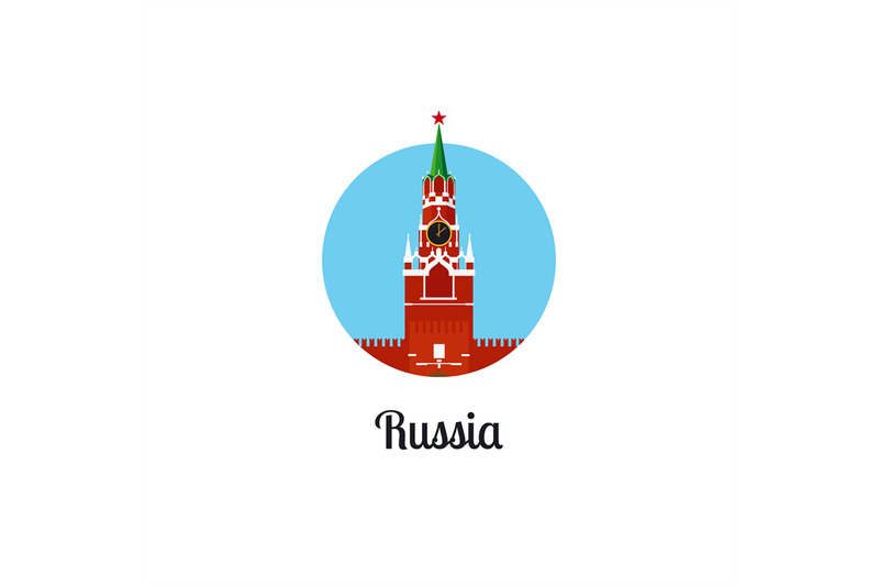 russia-landmark-isolated-round-icon