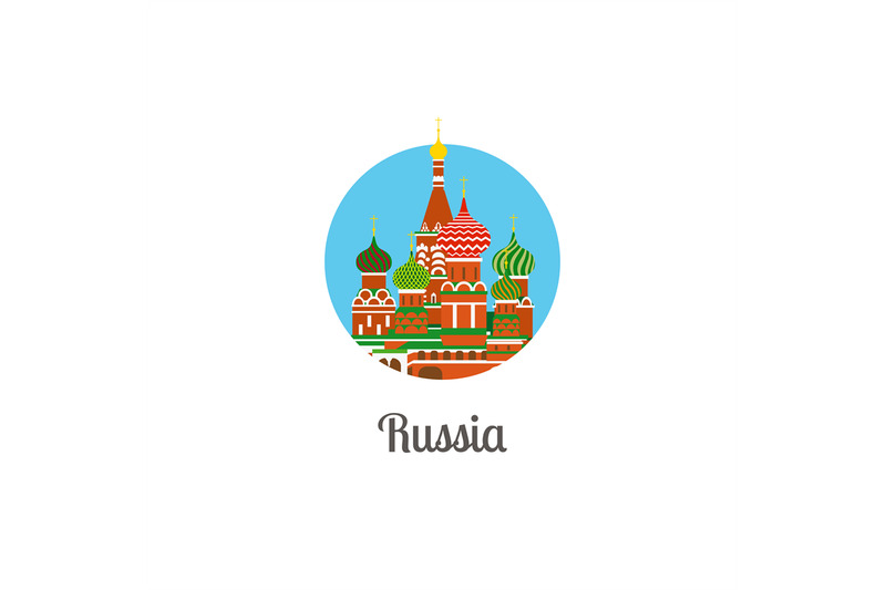 russia-cathedral-landmark-isolated-round-icon