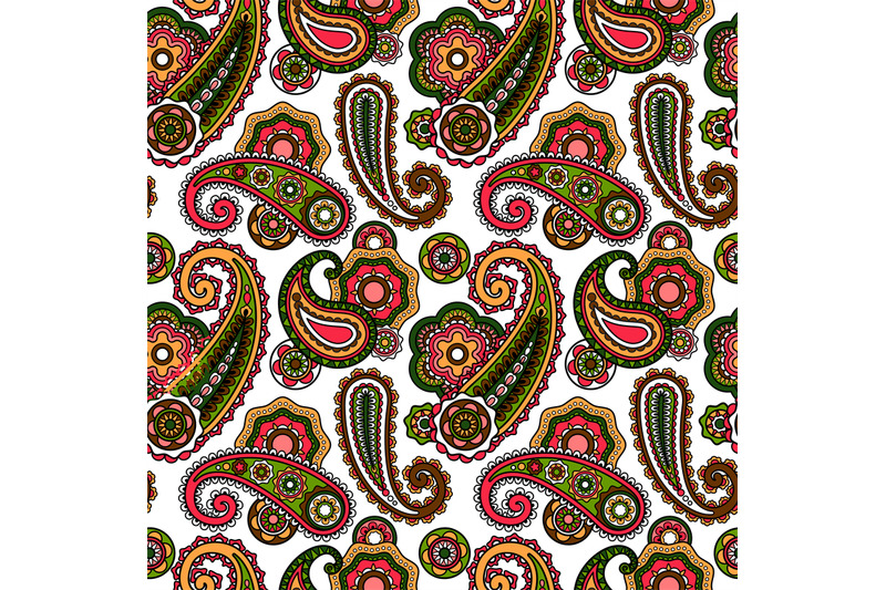 arabic-paisley-pattern-on-white-background