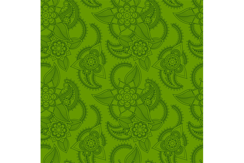 green-line-art-style-pattern-design