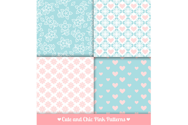 pink-and-blue-seamless-patterns-set