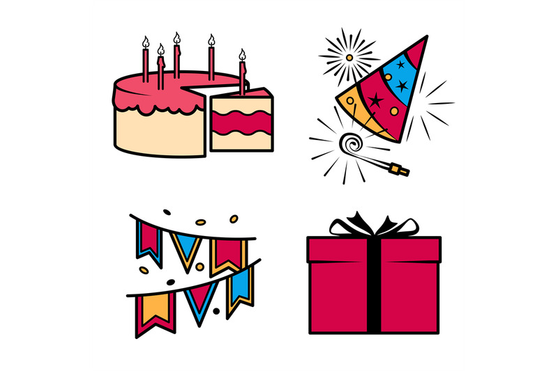 birthday-party-celebration-icons-set