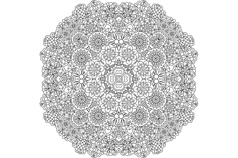 pretty-geometric-floral-designs-on-white