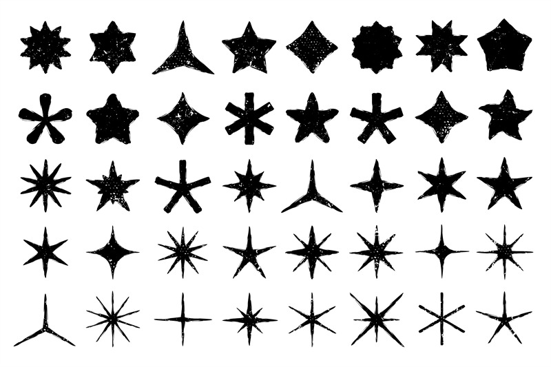 grunge-stars-hand-drawn-star-starry-doodle-and-textured-favorites-ic