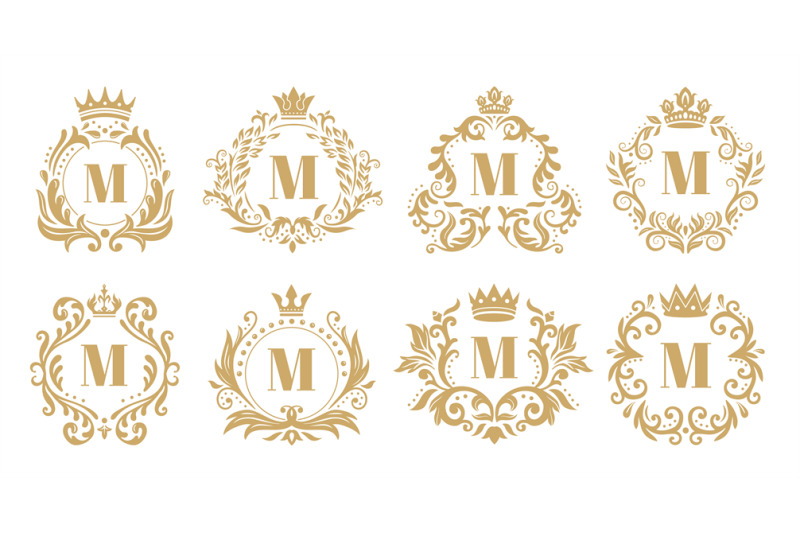 luxury-monogram-vintage-crown-logo-golden-ornamental-monograms-and-h
