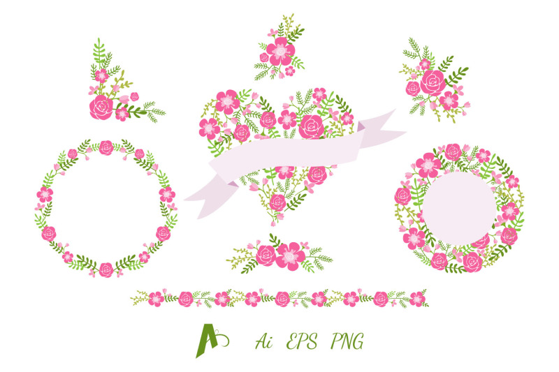 flowers-clipart-flower-wreath-frame-and-border