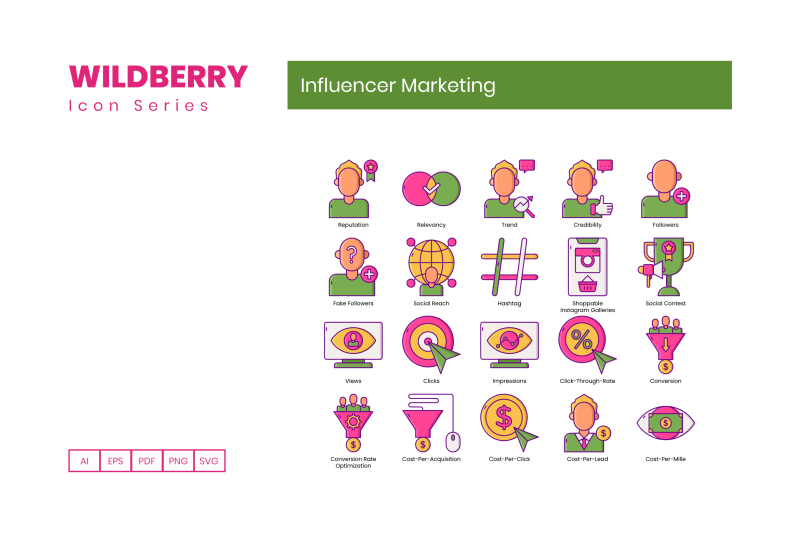 95-influencer-marketing-icons