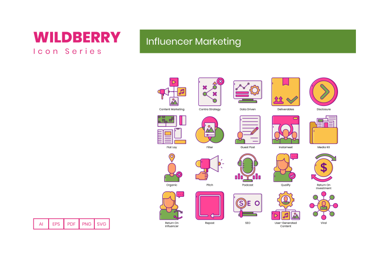 95-influencer-marketing-icons