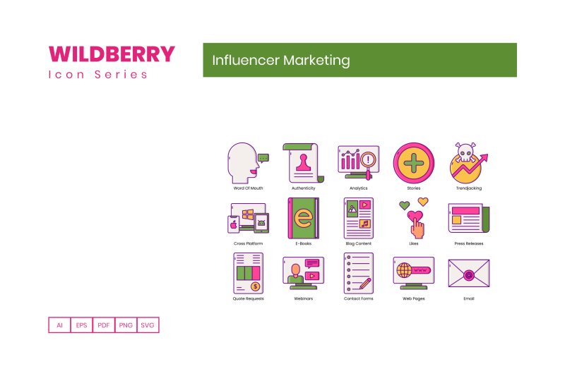 95-influencer-marketing-icons