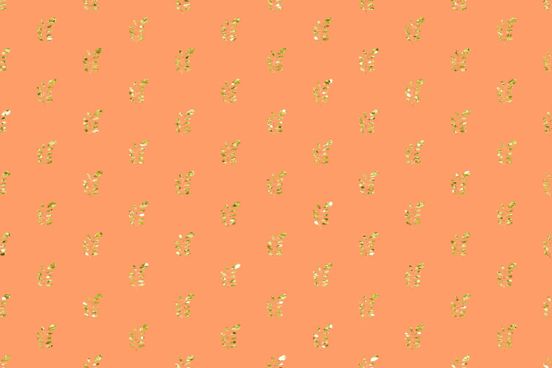 papaya-glitter-digital-papers-pattern