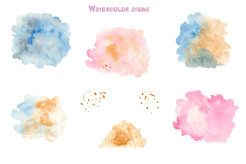 watercolor-pink-blue-golden-unicorns-clipart