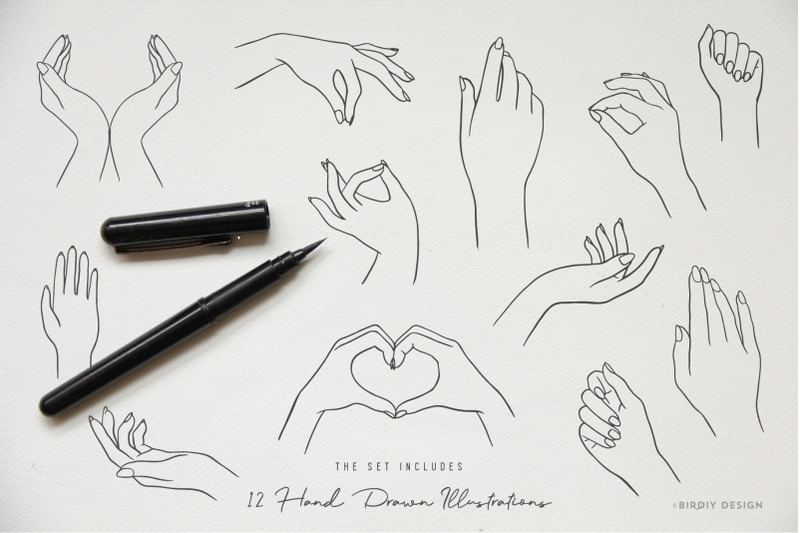 women-039-s-hands-graphics-set