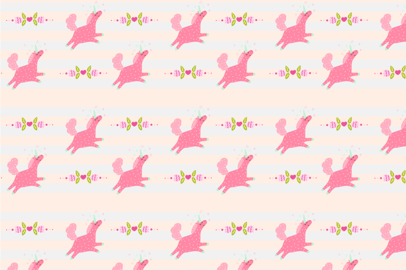unicorns-pattern-set