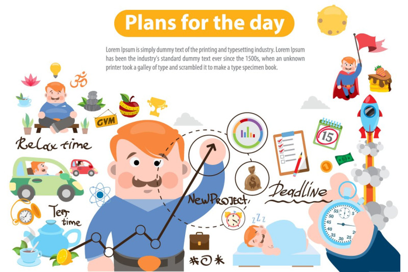 plans-for-the-day-vector-clipart