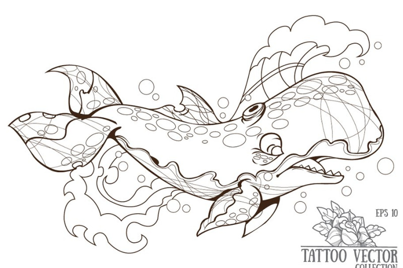 sketch-tattoo-whale-vector