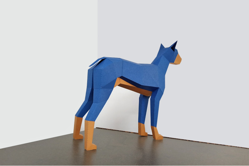 diy-doberman-dog-3d-papercraft