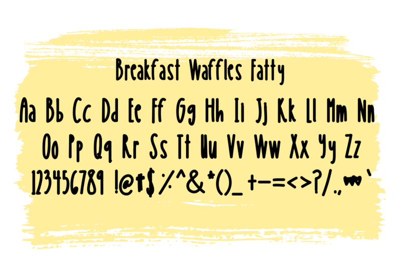 breakfast-waffles-font