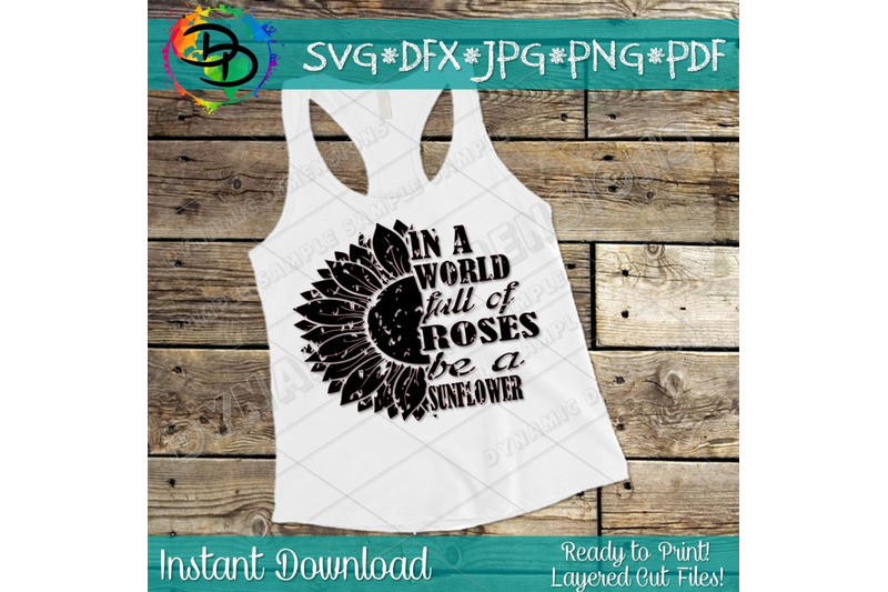 be-a-sunflower-svg-sunflower-distressed-svg-grunge-flower-monogram