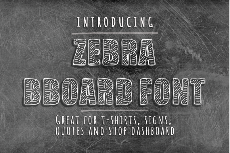 zebra-bboard-decorative-font