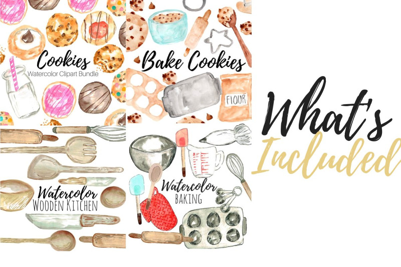 large-watercolor-cookie-clipart