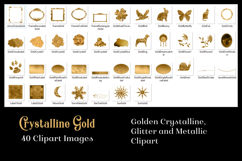 crystalline-gold-clipart-set-40-golden-images