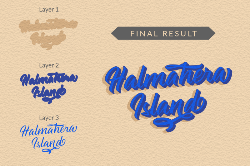 halmahera-island-layered-font