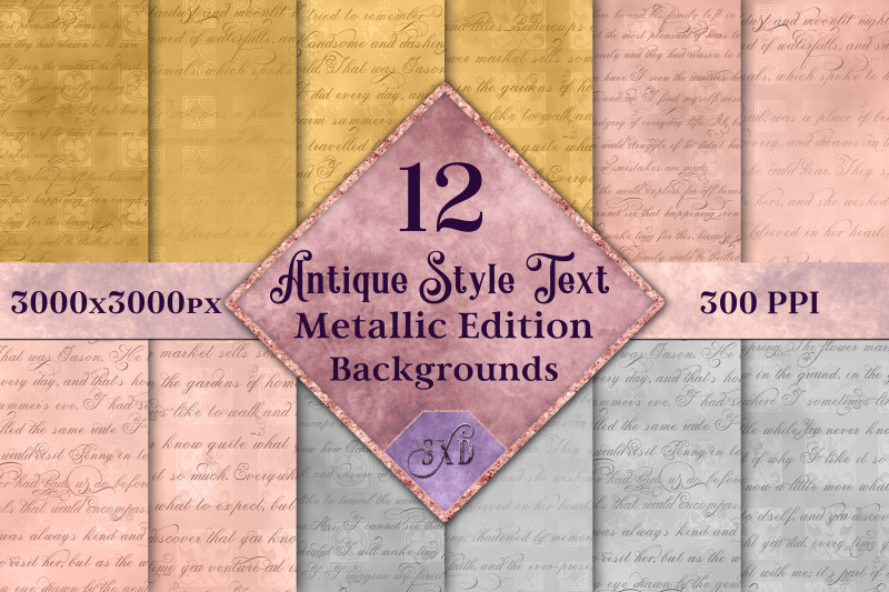 antique-style-text-backgrounds-metallic-edition-12-images