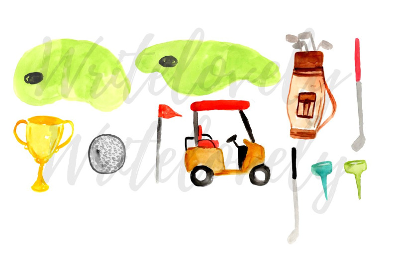 watercolor-golf-clipart