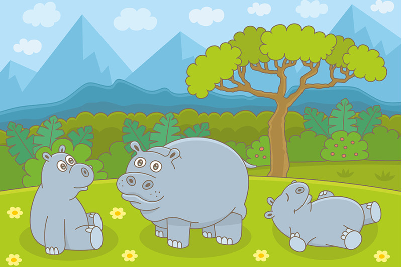hippopotamus-family