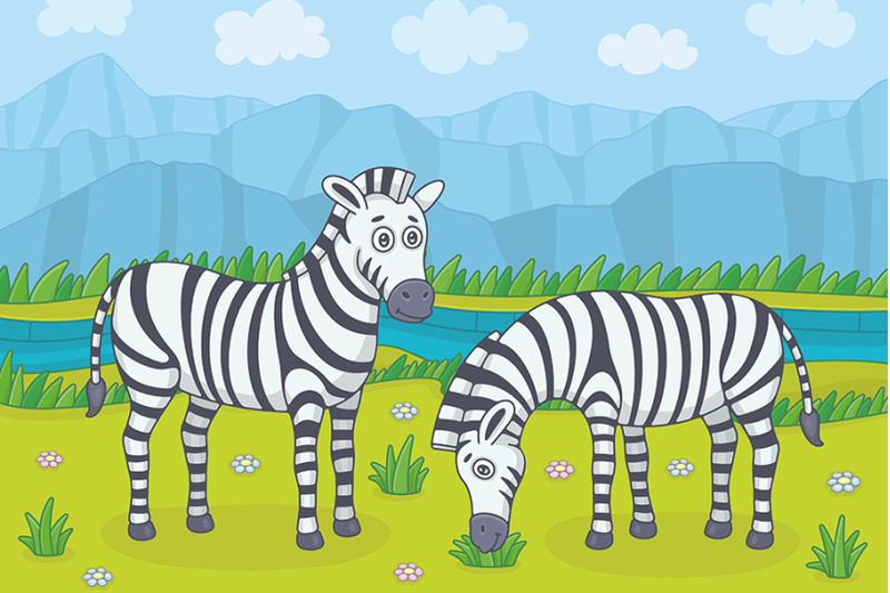 two-zebras-in-nature