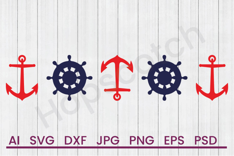 anchor-amp-wheel-border-svg-file-dxf-file
