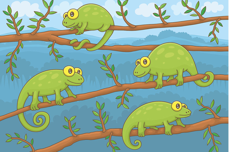 chameleons-on-branchs