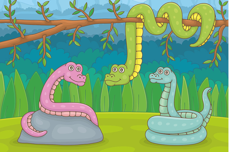 three-snakes-in-nature