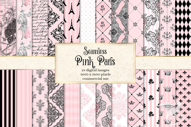 pink-paris-digital-paper