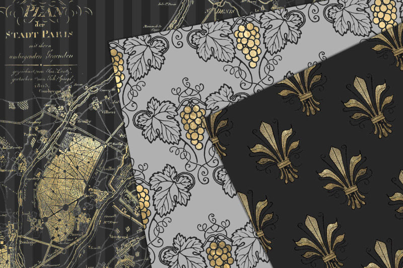 gray-and-gold-paris-patterns