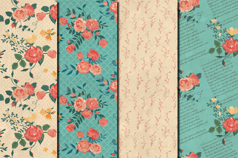 shabby-chic-roses-hand-drawn-seamless-patterns