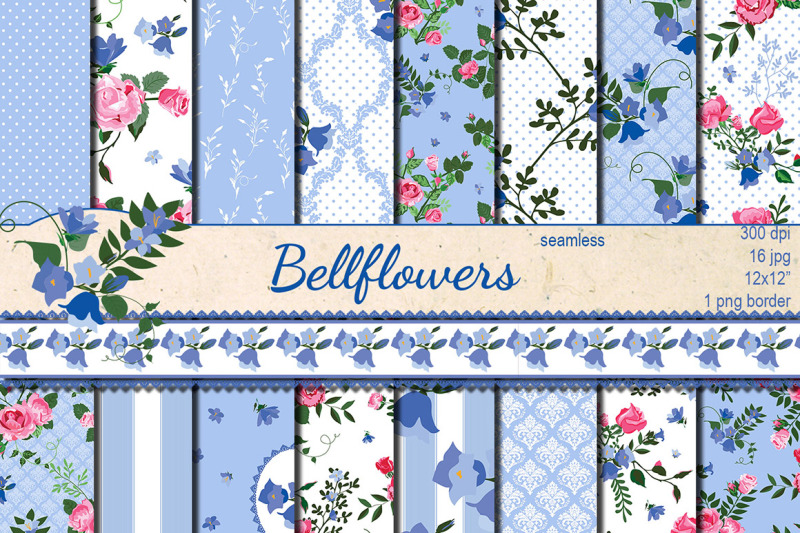 bellflowers-seamless-patterns