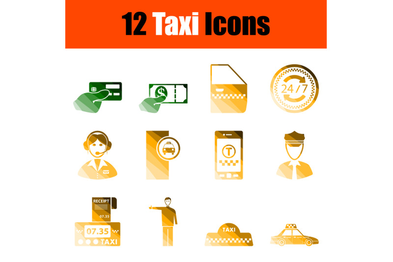 taxi-icon-set