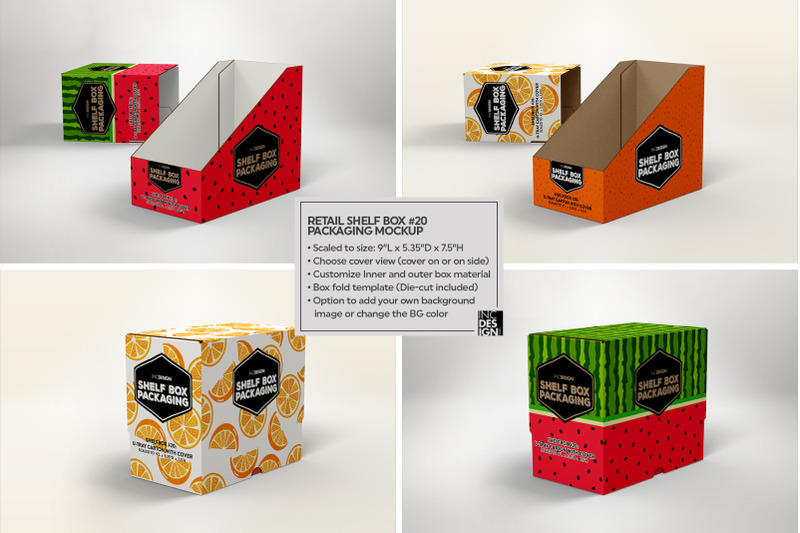 Download Retail Shelf Box 20 Packaging Mockup By INC Design Studio ...