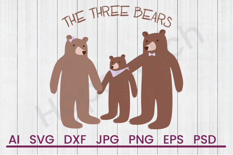 the-three-bears-svg-file-dxf-file