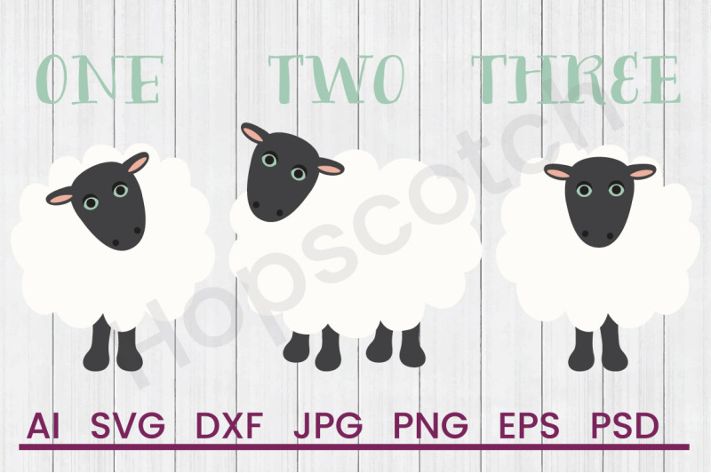 one-two-three-sheep-svg-file-dxf-file