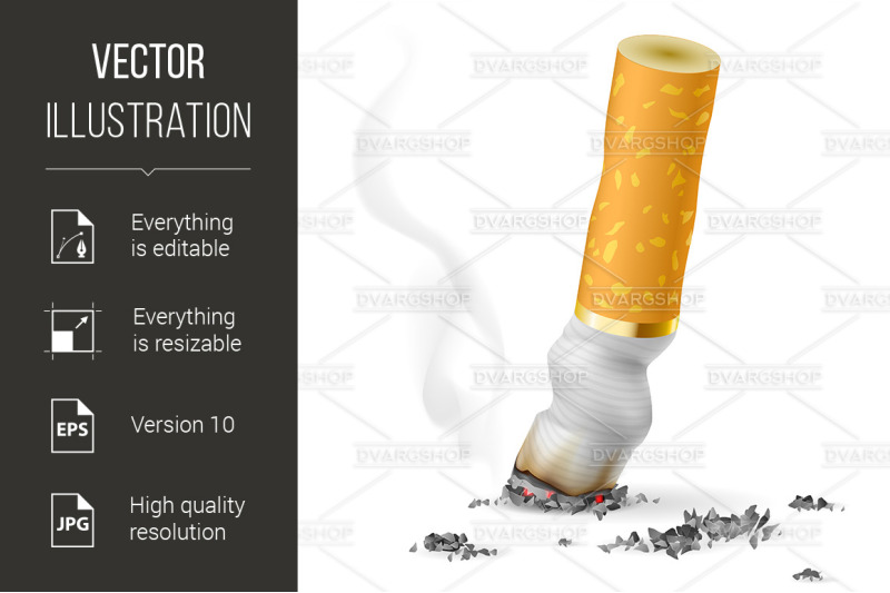 realistic-cigarette-butt