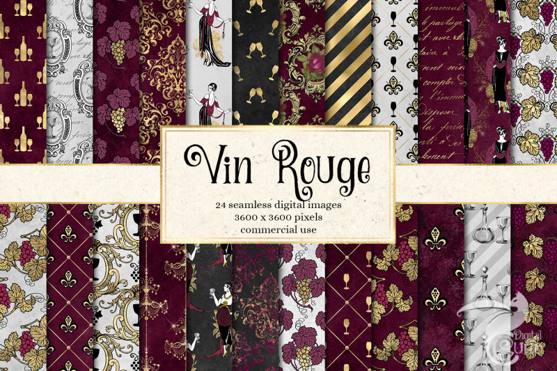 vin-rouge-digital-paper