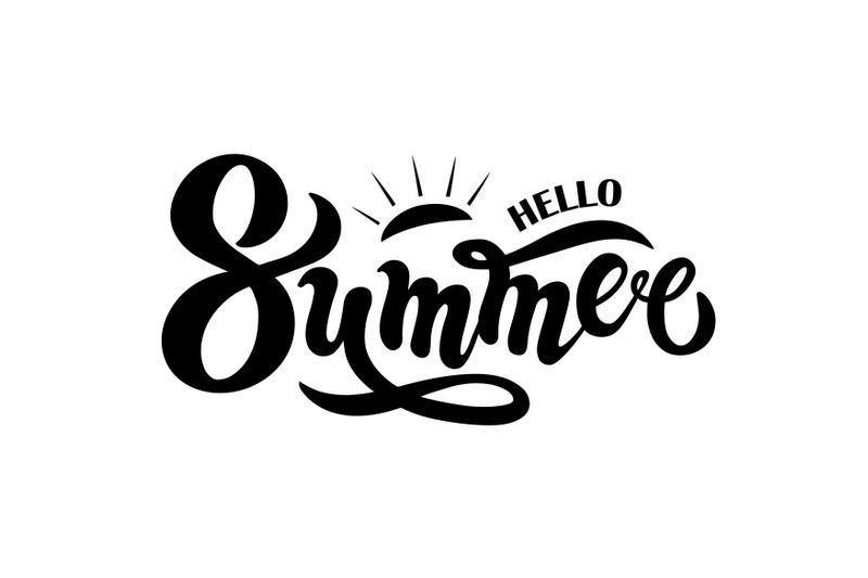 hello-summer-hand-drawn-lettering
