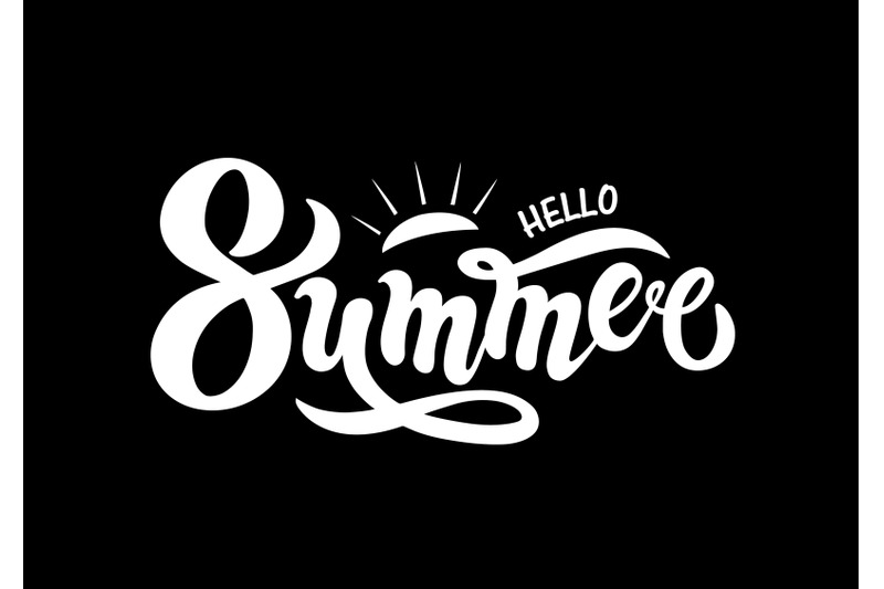 hello-summer-hand-drawn-lettering