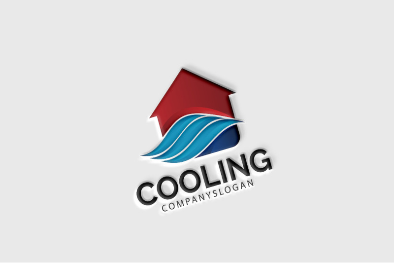 Cooling Logo By Eightlogo | TheHungryJPEG.com