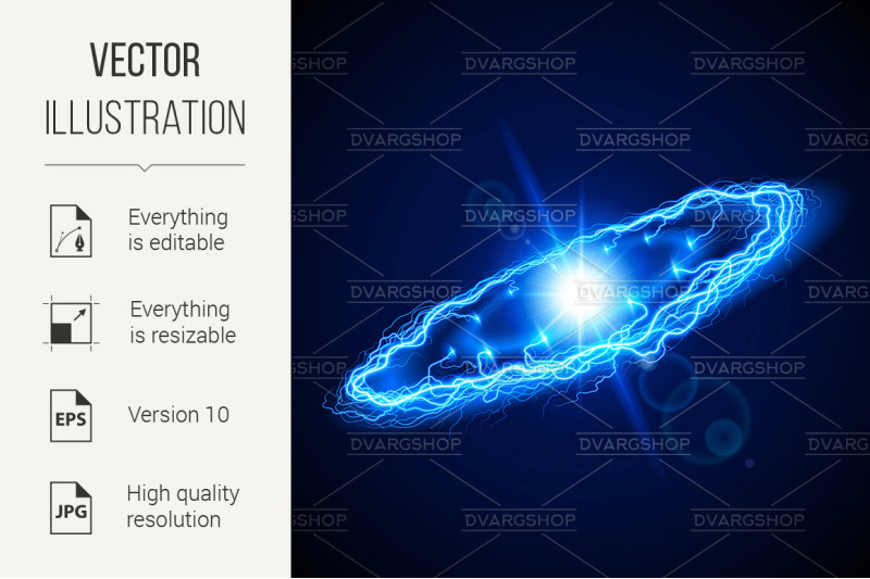 blue-ring-lightening-on-dark-background