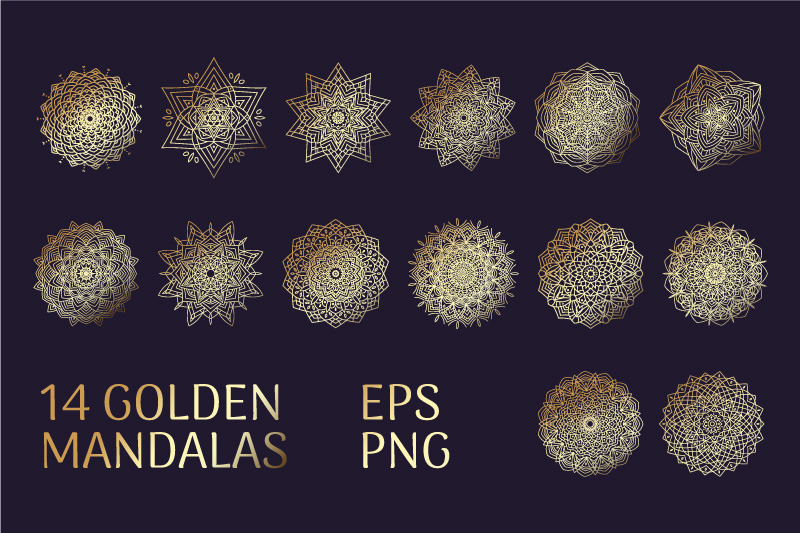14-golden-mandalas-eps-and-png